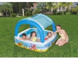 Детский надувной бассейн 140 x 140 x 114 Bestway 265 л с навесом от солнца