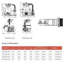 Фильтрационная установка Aquaviva FSP300-ST33