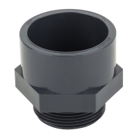 Муфта клеевая с наружней резьбой 63 х 2 ПВХ