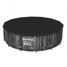 Каркасный бассейн 427 х 107 Bestway Wood Style 5614Z с картриджным фильтром, тентом и лестницей