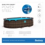 Каркасный бассейн 488 х 305 х 107 Bestway Ротанг 56946, с песочным фильтром, лестницей и тентом