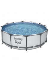 Каркасный круглый бассейн Bestway 56418 (366х100 см), с картриджным фильтром и лестницей