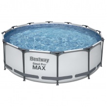 Каркасный круглый бассейн Bestway 56418 (366х100 см), с картриджным фильтром и лестницей