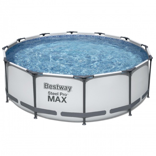 Каркасный круглый бассейн Bestway 56418 (366х100 см), с картриджным фильтром и лестницей купить в интернет магазине Санрай73