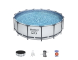 Каркасный бассейн 457 х 122 Bestway 5643 с картриджным фильтром и лестницей