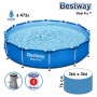 Каркасный бассейн 366 х 76 Bestway 56681 с картриджным фильтром
