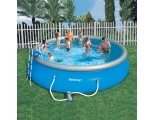 Надувной круглый бассейн 366 х 91 Bestway 6665 л, фильтр-насос 2006л/ч,