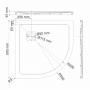 Душевой поддон WasserKraft Dinkel 58T01