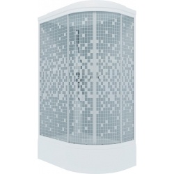 Душевая кабина Triton Коралл 120х80 В левая, асимметрия, средний поддон, белый, мозаика, ДН4 (7мест)