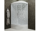 Душевая кабина Triton Коралл 120х80 В левая, асимметрия, средний поддон, белый, мозаика, ДН4 (7мест)