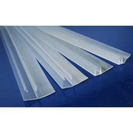 Профиль силиконовый водоотсекатель F для кабин с высоким поддоном на стекло 4мм (1шт)