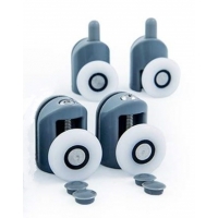 Ролики для душевой кабины DC-1004, 23 мм, одинарные кнопочные 8 шт