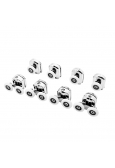 Ролики для душевой кабины DC-1018, 23 мм, одинарные и двойные, нажимные, хром, 8 шт