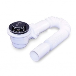 Сифон для душевой кабины с высоким поддоном DC 2013S, d 46-56мм, гофра 50мм