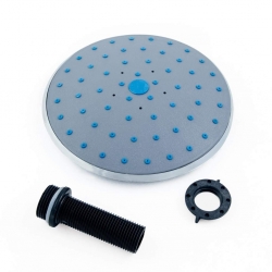 Верхний душ DC-5013, 160мм, серый, черный