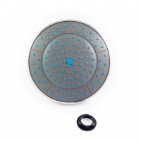 Верхний душ DC-5021, 150мм, хром, черный