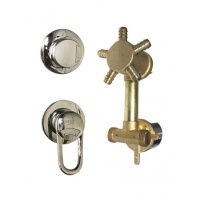 Смеситель для душевой кабины 5-и режимный, 120мм, под хомут