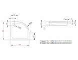 Душевой поддон Radaway Siros A 900, 900х900х170, белый, отверстие для сифона D90