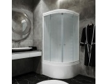Душевая кабина Triton РИФ 90х90 Б3 ГРЕЙС четверть круга, глубокий поддон, белый, рифленое, ДН4 (9мес