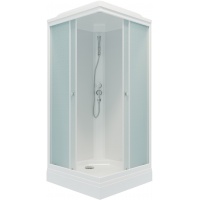 Душевая кабина Triton РИФ-К 90х90 А квадратная, низкий поддон, белый, рифленоеГрейс, ДН4 (6мест+D90)