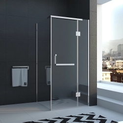 Душевой угол Veconi распашной квадратный RV15-80K-01-19C1 800x800x1950,хром,прозрачное