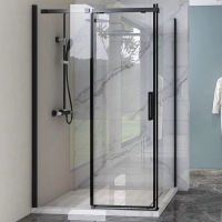 Душевой угол Veconi раздвижной прямоугольный RV070-12090PR-01-19C4 1200х900х1950,черный,прозрачное