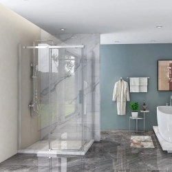 Душевой угол Veconi раздвижной прямоугольный RV071-12090PR-01-19C4 1200х900х1950,хром,прозрачное