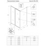 Душевой угол Veconi раздвижной прямоугольный RV072-10070PR-01-19C4 1000х700х1900,черный,прозрачное