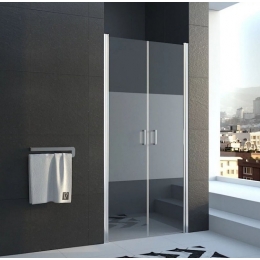Душевая дверь Veconi распашная VN44-110-04-19C1 1100x1850,хром,Frost line