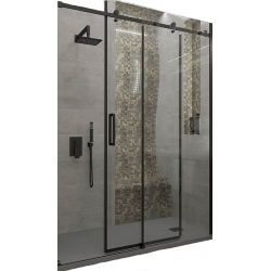 Душевая дверь Veconi раздвижная VN74B-120-01-C4 1200x1950,черный,прозрачное