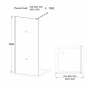 Душевая перегородка Veconi KR72-120-04-19C1 1200x1950,хром,Frost line