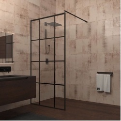 Душевая перегородка Veconi KR80-100-01-19C1 1000x1950,черный,прозрачное