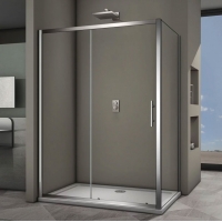 Душевой угол Veconi раздвижной прямоугольный RV063-16070PR-01-19C3 1600x700x1900,хром,прозрачное