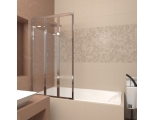 Шторка на ванну Veconi складная левая PL73L-90-01-19C4 900x1500,хром,прозрачное