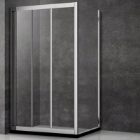 Душевой угол Veconi раздвижной прямоугольный RV031-14080-01-C5 1400х800х1950,хром,прозрачное