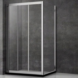 Душевой угол Veconi раздвижной прямоугольный RV031-10070-01-C5 1000х700х1950,хром,прозрачное