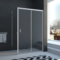 Душевой угол Veconi раздвижной прямоугольный RV046-140100-01-19C5 1400х1000х1850,хром,прозрачное