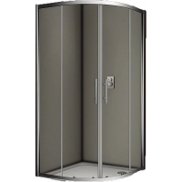 Душевой угол Veconi раздвижной полукруглый RV07-90PL-01-19C3 900x900x1900,хром,прозрачное