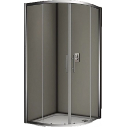 Душевой угол Veconi раздвижной полукруглый RV01-80PL-01-19C1 800x800x1950,хром,прозрачное