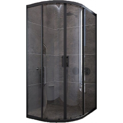 Душевой угол Veconi раздвижной полукруглый RV07-80PL-01-19C3 800x800x1900,хром,прозрачное