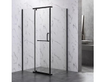 Душевой угол Veconi распашной прямоугольный RV19B-10080-01-C6 1000х800х2000,черный,прозрачное