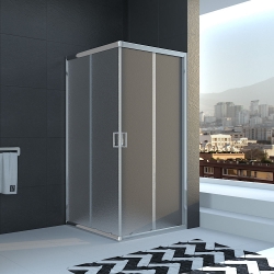 Душевой угол Veconi раздвижной квадратный RV11-80K-02-19C1 800x800x1950,хром,Pear