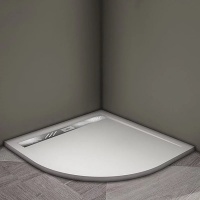 Душевой поддон Veconi полукруглый Tezeo stone 1000x1000x30 мм