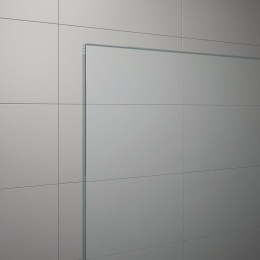 Шторка на ванну Veconi распашная правая с маятн.мех. 700x1500,черный,прозрач.принт клетка