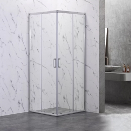 Душевой угол Veconi раздвижной квадратный RV101-80-01-C6 800x800x1900,хром,прозрачное