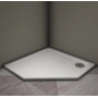 Душевой поддон Veconi  пятиугольный (трапеция) Tezeo stone 900x900x30 мм