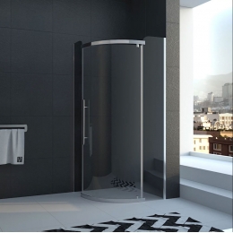 Душевой угол Veconi распашной полукруглый RV06-90PL-01-19C1 900x900x2000,хром,прозрачное