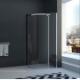 Душевой угол Veconi распашной полукруглый RV06-90PL-01-19C1 900x900x2000,хром,прозрачное