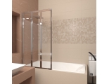 Шторка на ванну Veconi складная левая PL73L-120-01-19C4 1200x1500,хром,прозрачное