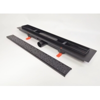 Водоотводящий желоб Veconi Drops 550 мм,черный